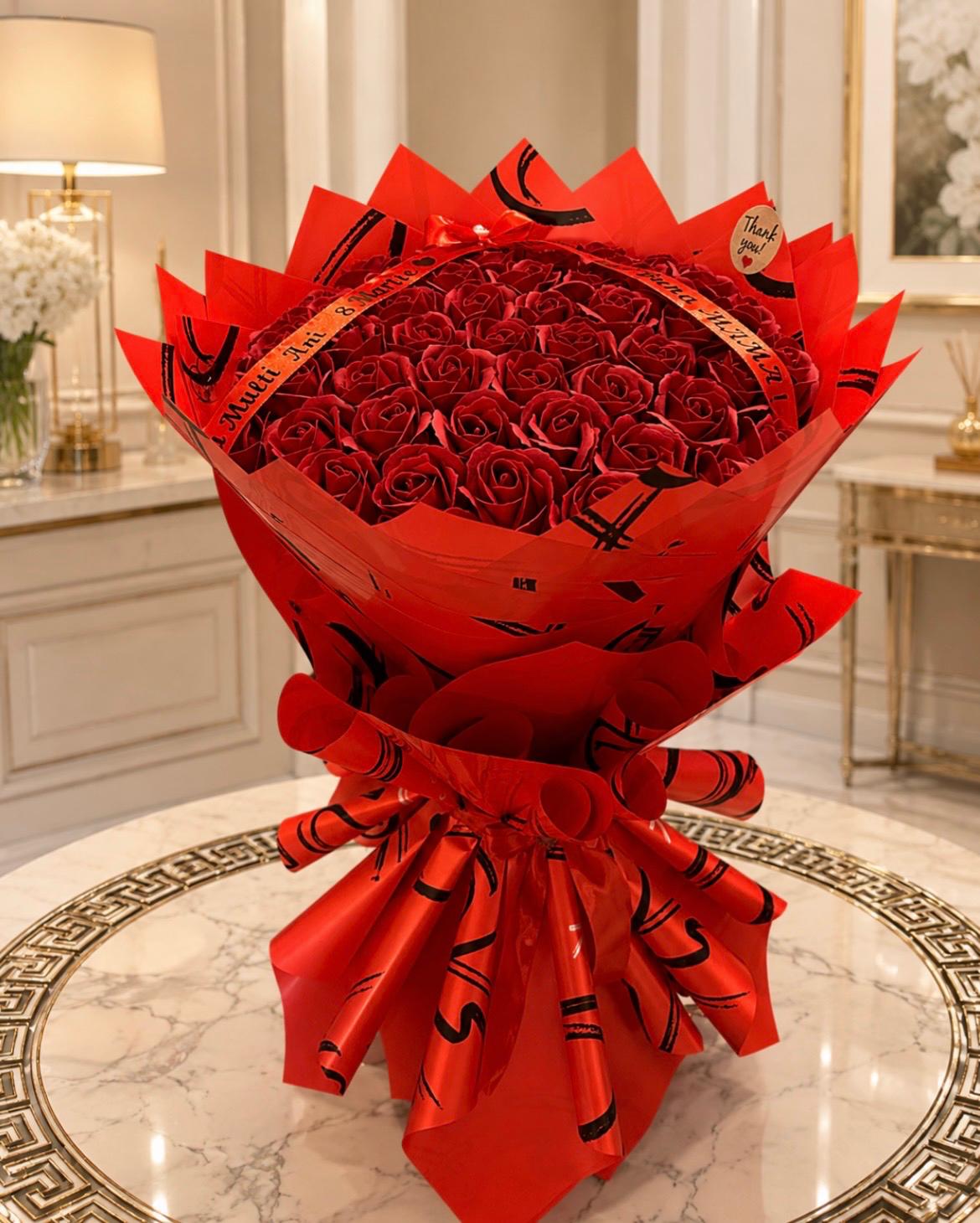 BUCHET DIN TRANDAFIRI DE SAPUN 101