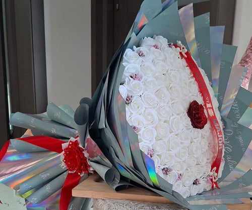 buchet din trandafiri de sapun