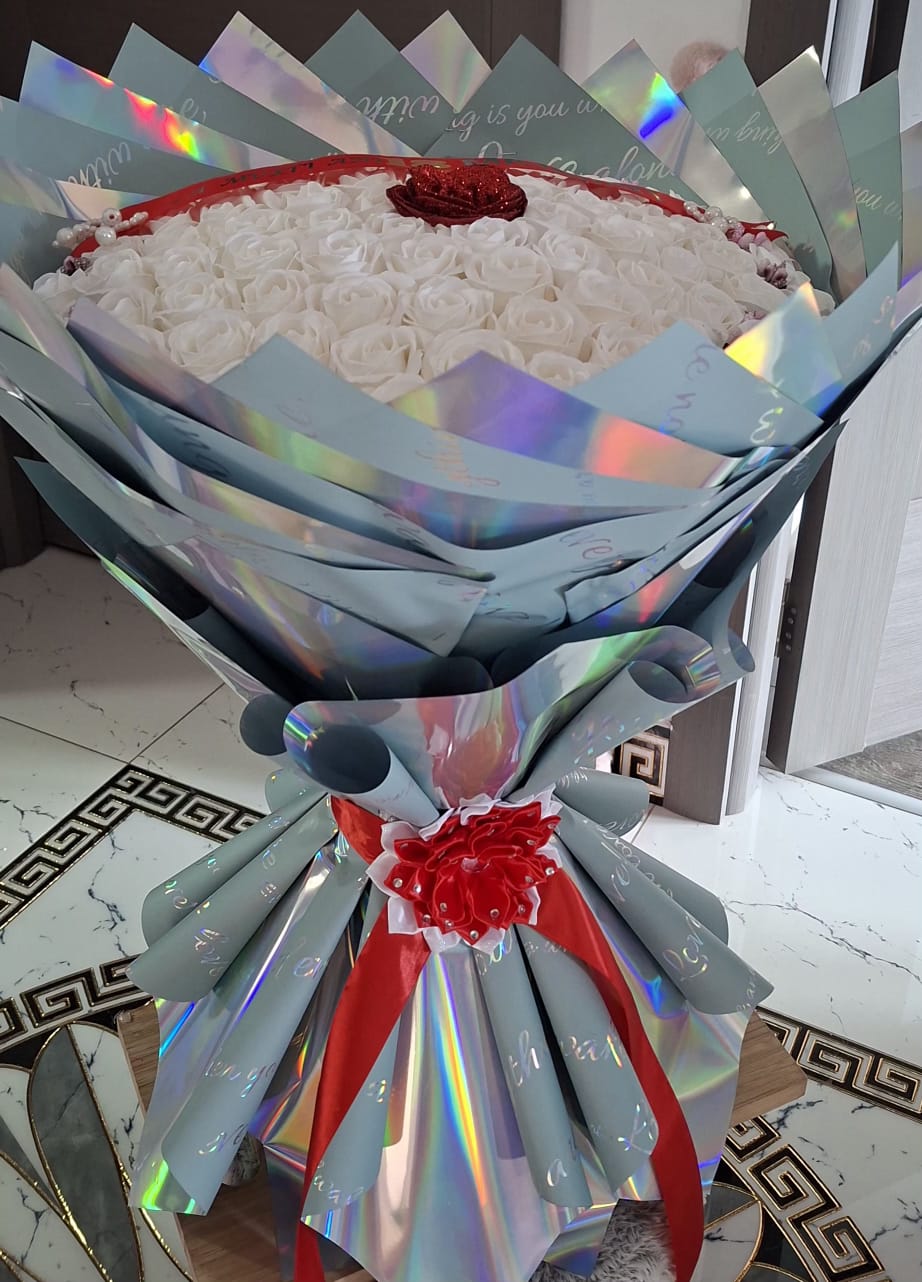 buchet din trandafiri de sapun
